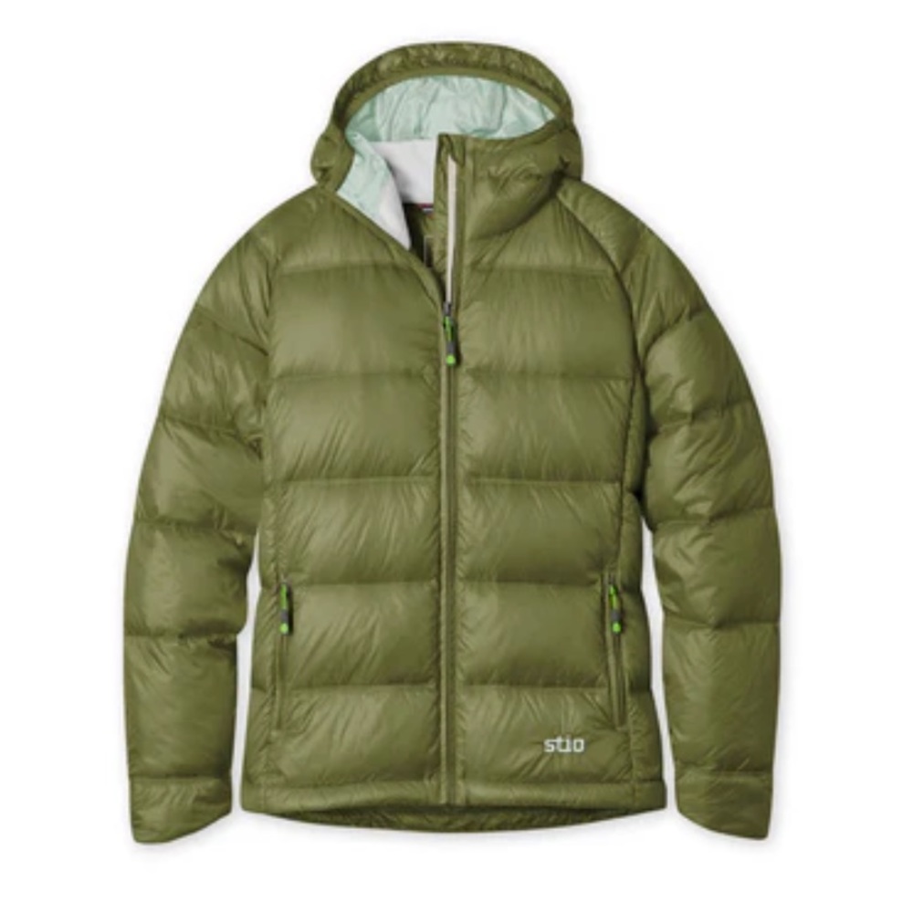 Stio Women’s Hometown Down Hooded Jacket in Mountain Thyme (sold out!)